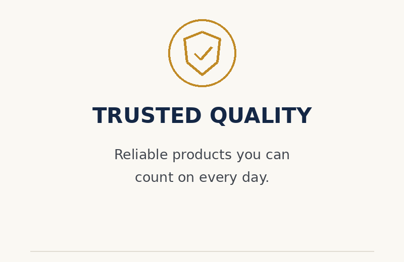 Trusted quality