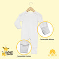 The Laughing Giraffe Baby Pajamas With Mittens & Footies