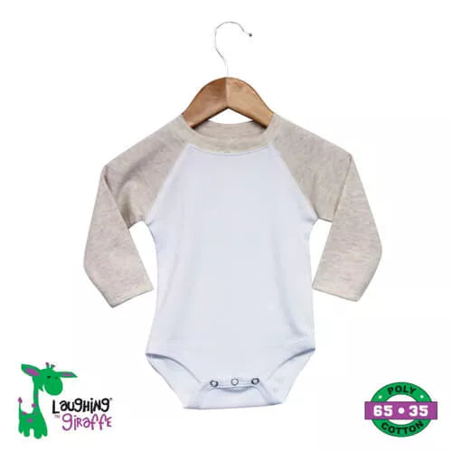 The Laughing Giraffe Baby Long Sleeve Raglan Onesie
