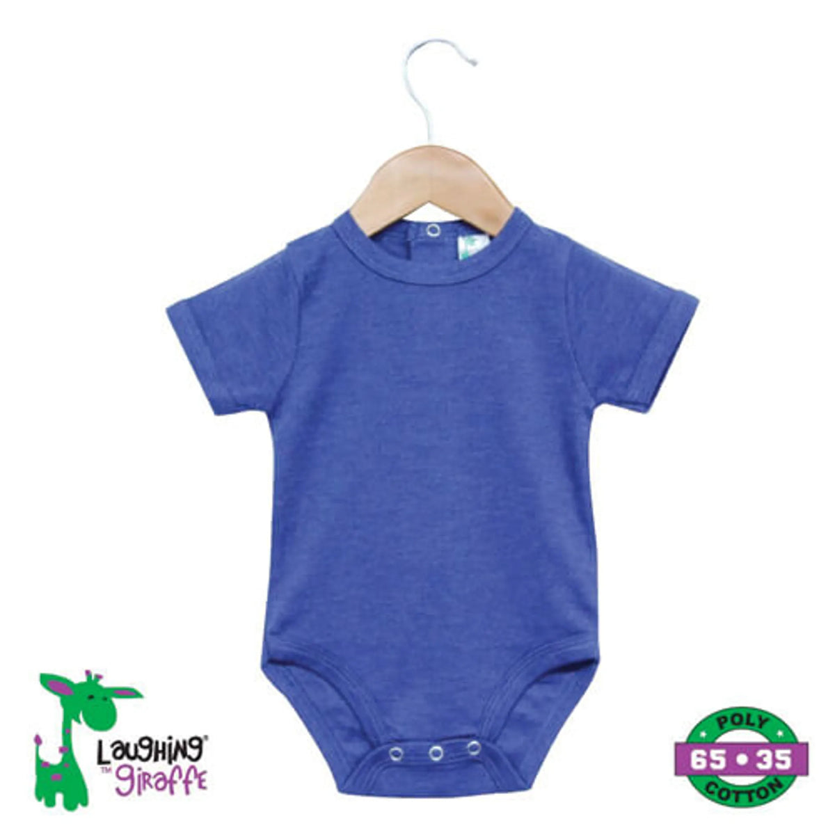 The Laughing Giraffe Baby Short Sleeve Snap-Back Onesie