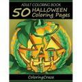Adult Coloring Book: 50 Halloween Coloring Pages - Paperback