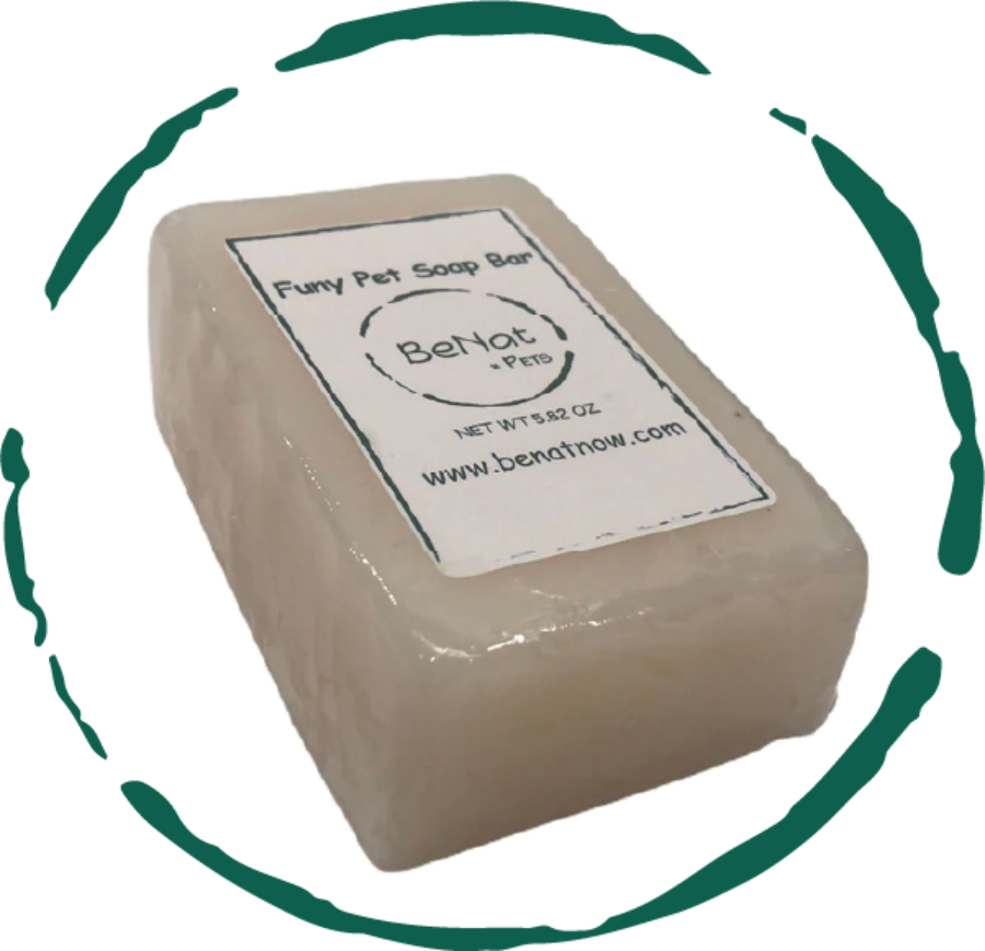 BeNat Pets. All-Natural Furry Pet Soap Bar. 5.8 oz.-0