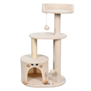 GOOPAWS Multi-Level 73-in Faux Fur Cat Tree & Condo