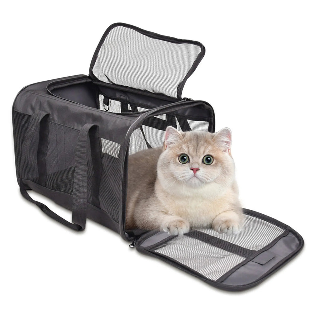 GOOPAWS Soft-Sided Airline Approved Bag Cat Carrier