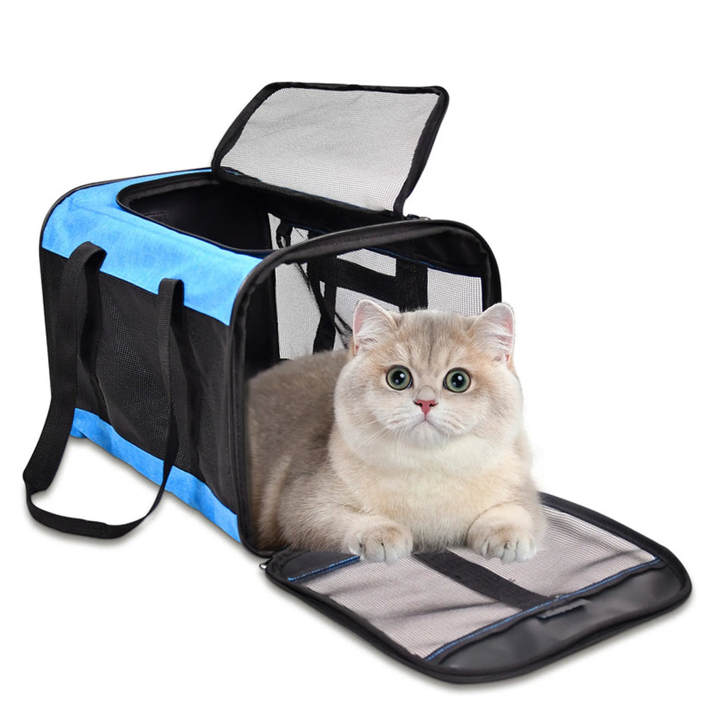 GOOPAWS Soft-Sided Airline Approved Bag Cat Carrier