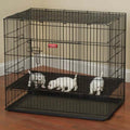 ProSelect Puppy PlayPen with Plastic Pan - Black, MEDIUM, 1