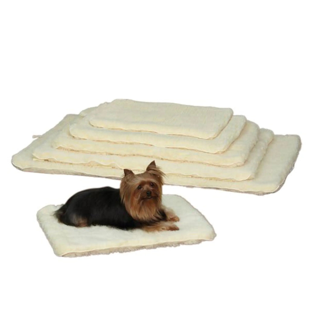 Slumber Pet Double Sided Sherpa Mat - Natural, SMALL, 1