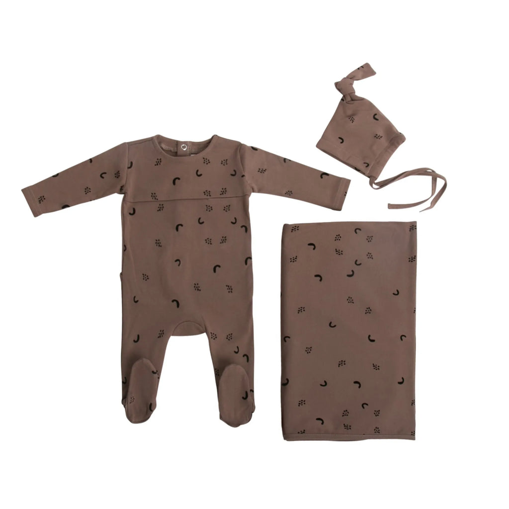 Cut Velvet Speckles Set Brown - Pack Of: 1