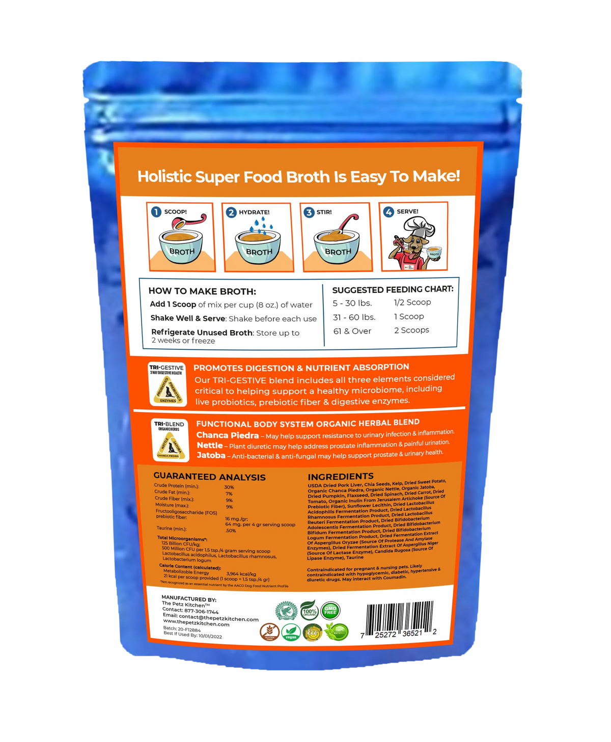 Super Food Broth Urinary Tract Health Support The Petz Kitchen Dogs Cats