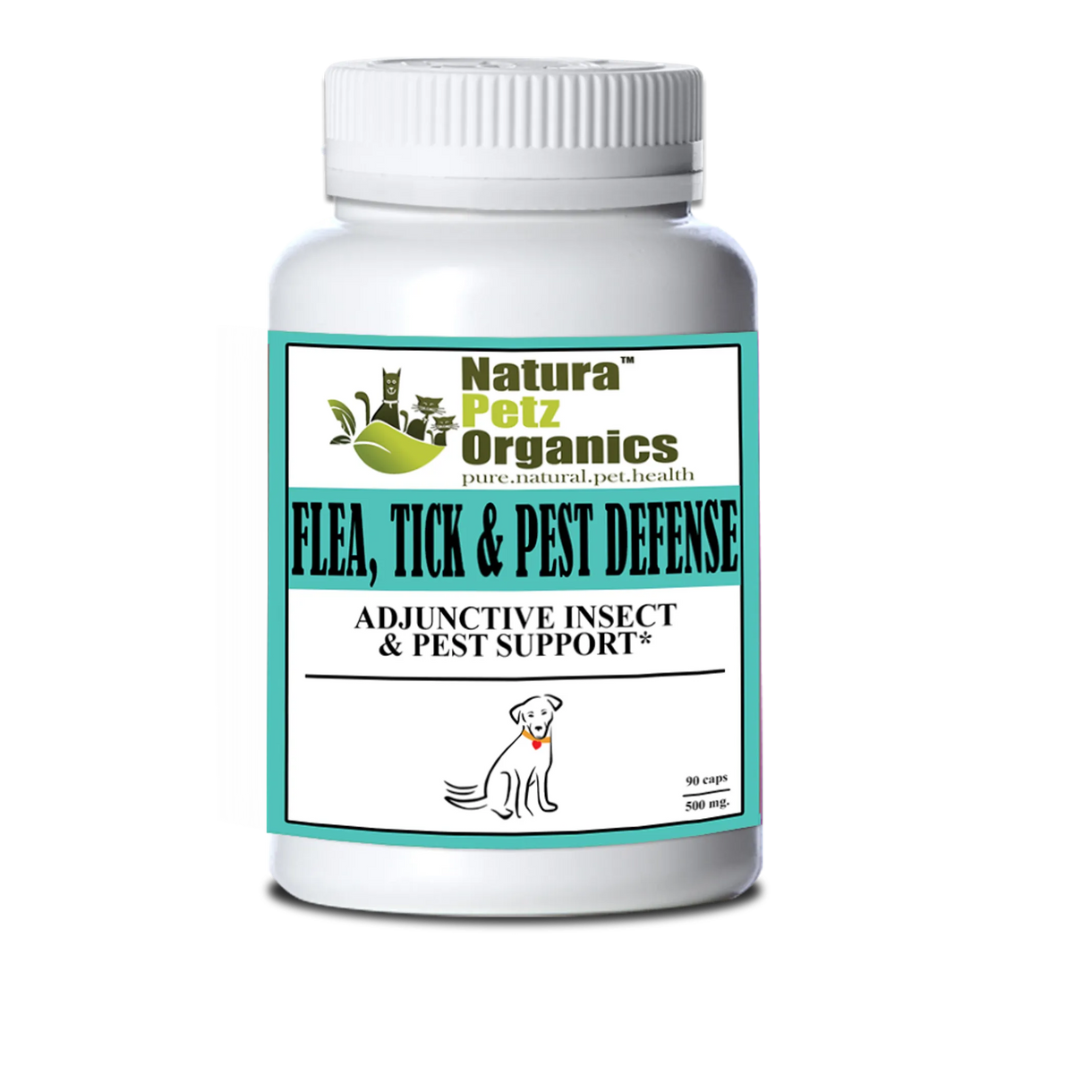 Flea, Tick & Pest Defense Capsules Adjunctive Insect & Pest Support - DOG 90 CAPS / 500 MG., 1