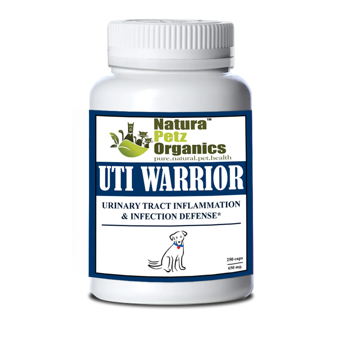 Uti Warrior Max Urinary Tract Inflammation & Infection Support Dogs Cats - CAT 325 MG. / 90 CAPS SIZE 3 NO FLAVOR, 1