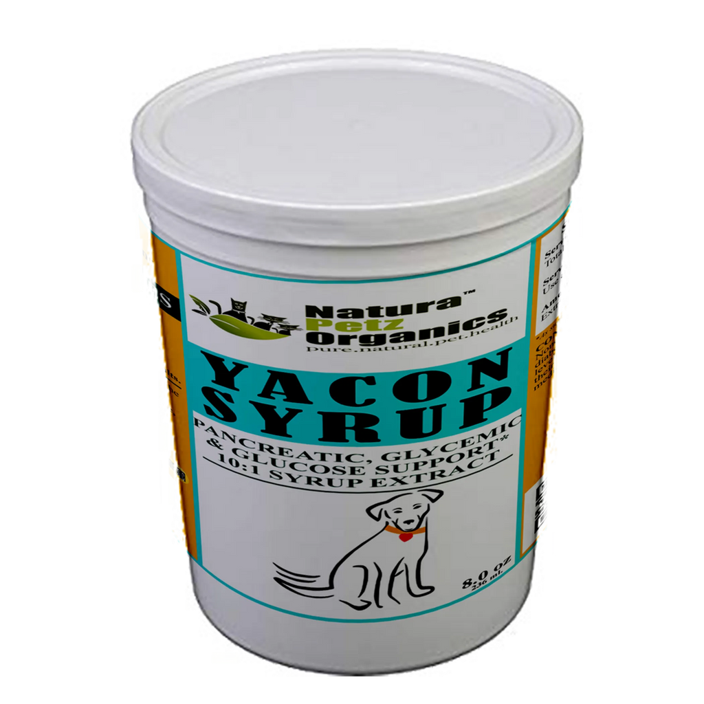 Yacon Leaf Syrup - Pancreatic Support 10:1 The Petz Kitchen Yacon Syrup 10:1 Alcohol Free For Dogs & Cats Meals & Treats - 8