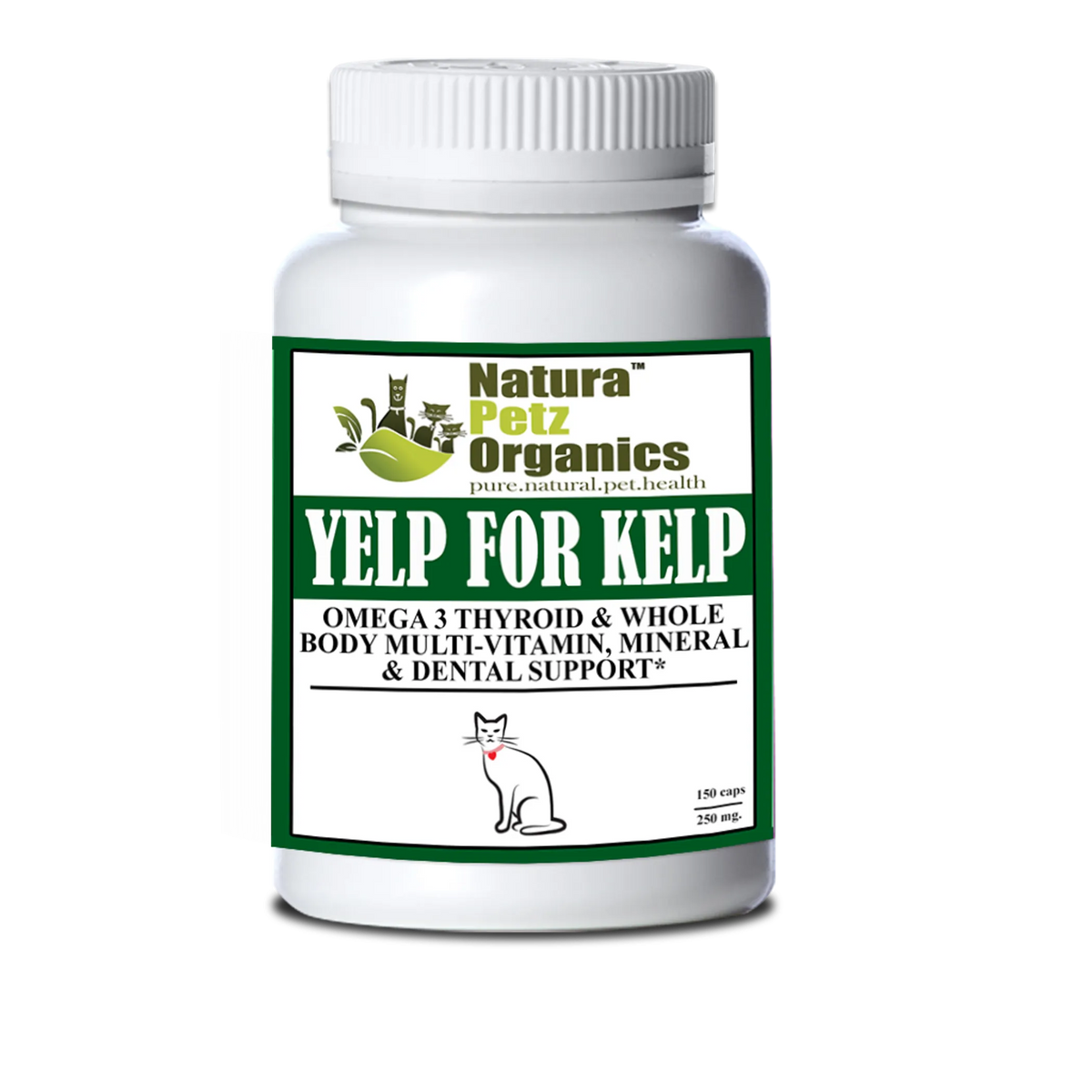 Yelp For Kelp - Omega 3 & 6 Thyroid & Whole Body Multi-Mineral, Vitamin & Dental Support