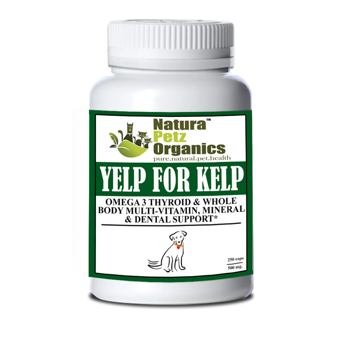Yelp For Kelp - Omega 3 & 6 Thyroid & Whole Body Multi-Mineral, Vitamin & Dental Support