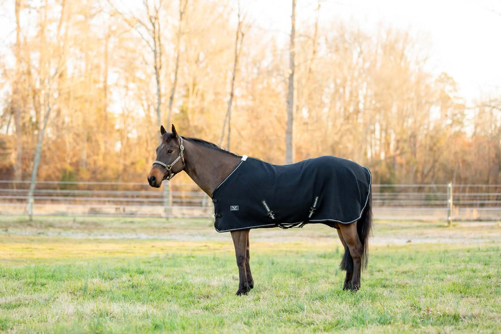 TuffRider Waffle Weave Cooler Standard Neck-Navy-69