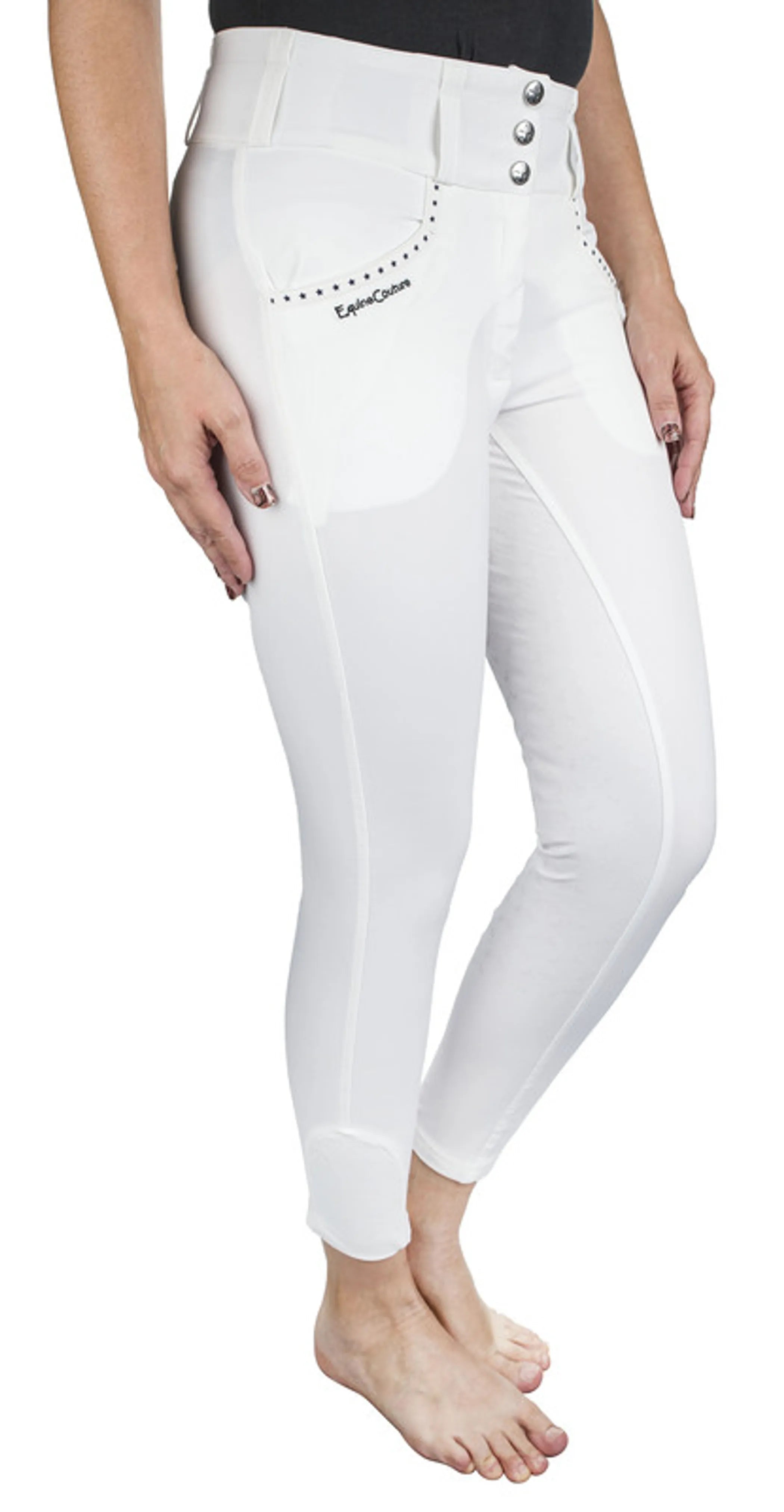 EQUINE COUTURE NICOLE FULL SEAT BREECH- BLACK, 24
