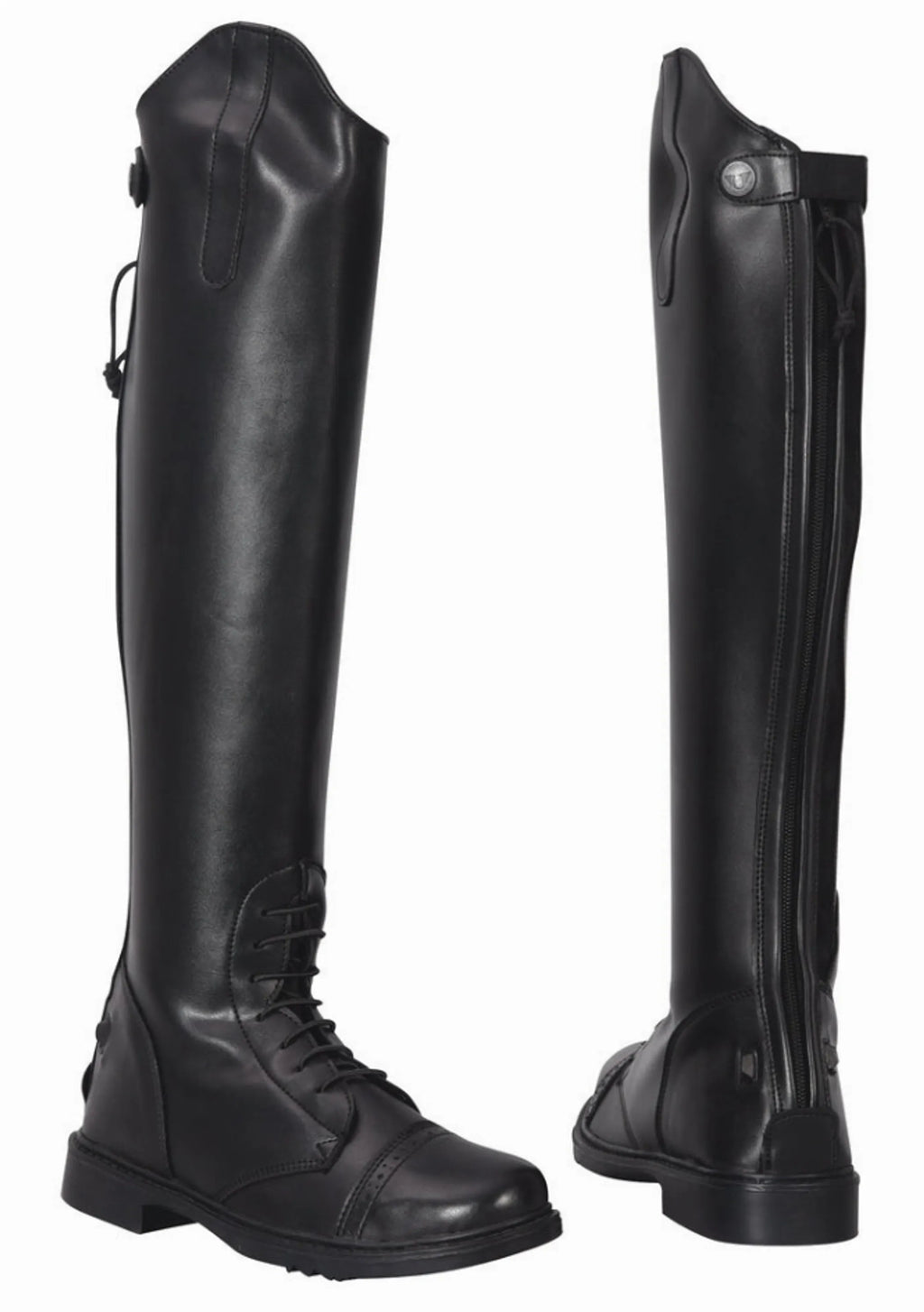 TuffRider Women Synthetic Leather Starter Back Zipper Field Boots - Pack Of: 1