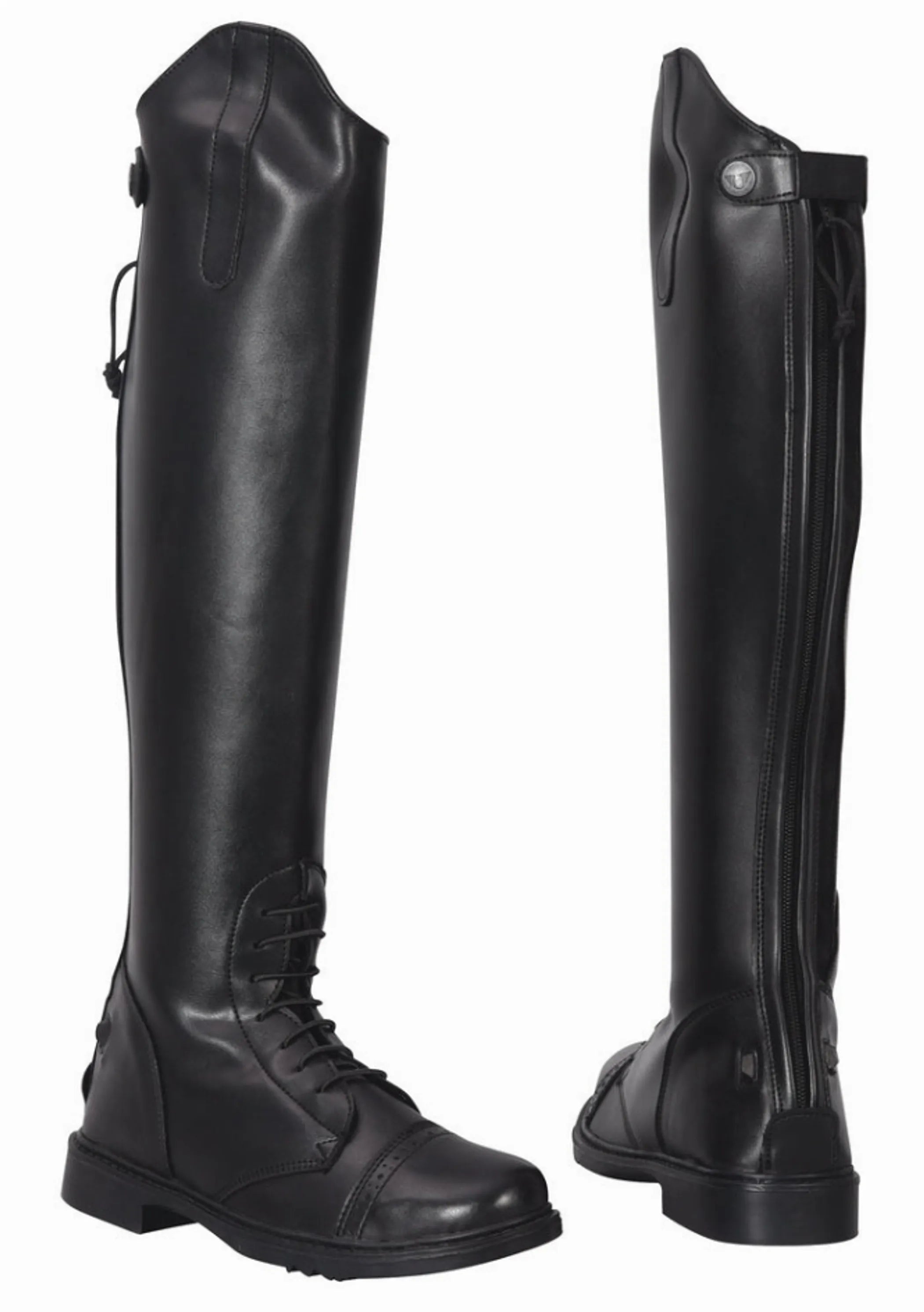 TuffRider Women Synthetic Leather Starter Back Zipper Field Boots - Pack Of: 1