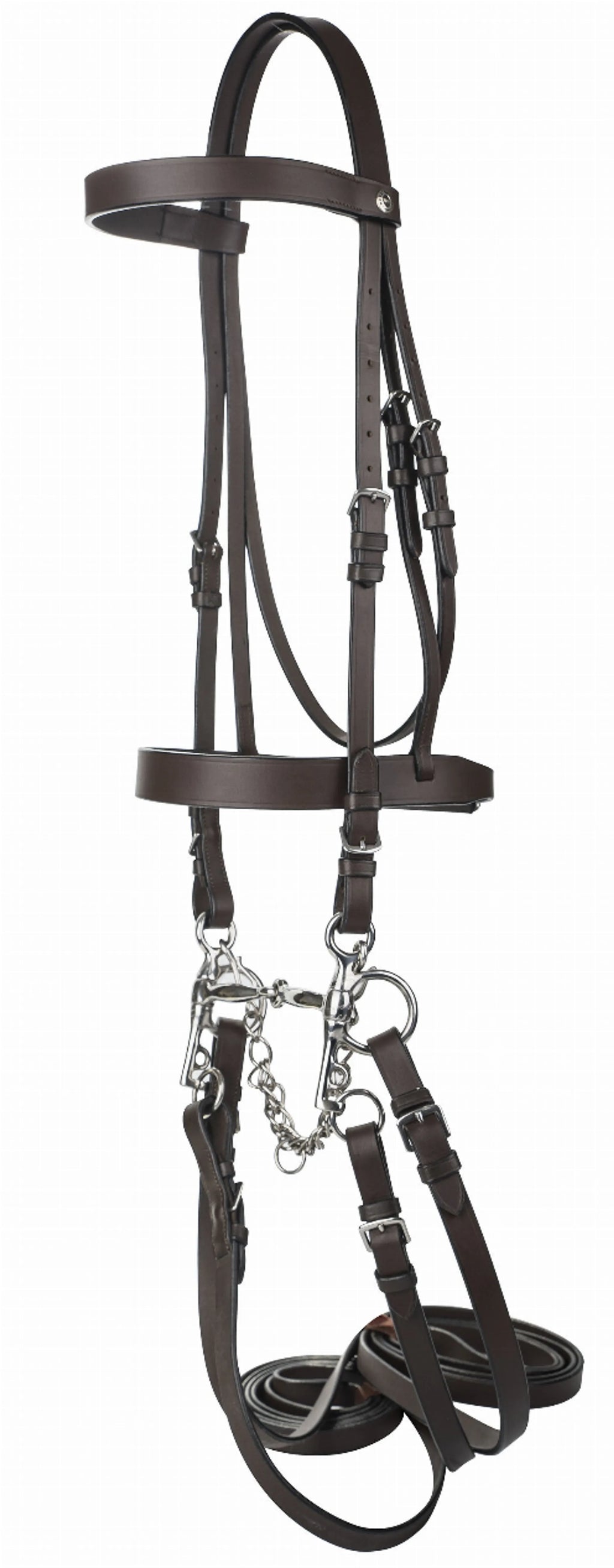 HENRI DE RIVEL POLO BRIDLE WITH DOUBLE REINS