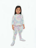 Tie Dye Joggers With Reflective Tape Strip