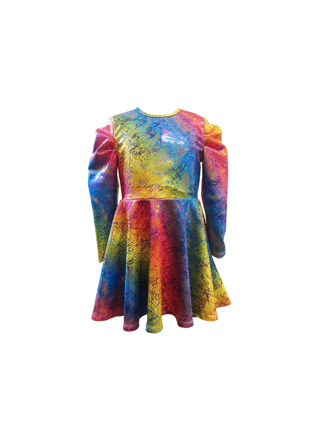 Graffiti Rainbow Skater Dress