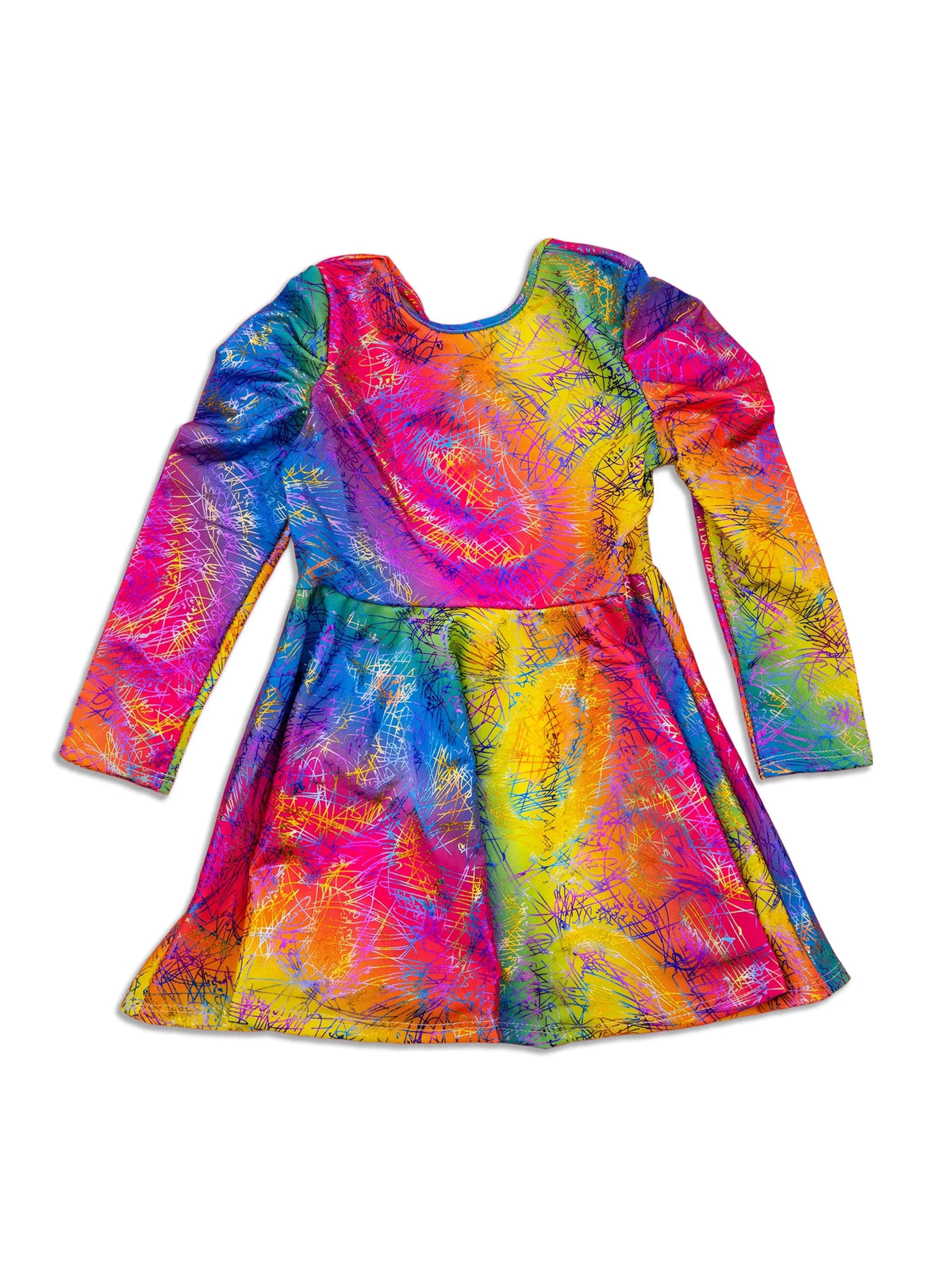 Graffiti Rainbow Skater Dress