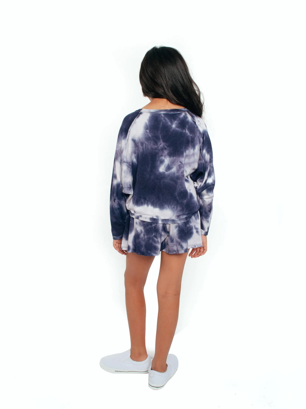 Tie Dye Top ft Long Raglan Sleeves