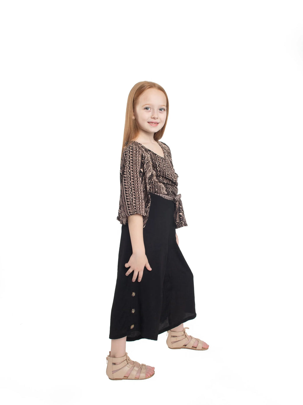 Tribal Fashion Top with Tie Wrap