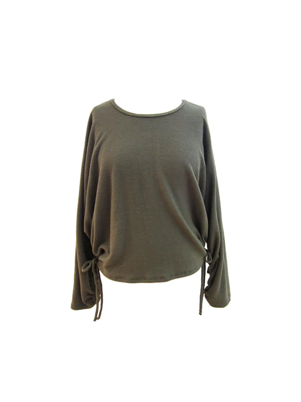 Top with Ruched Drawstring Sides