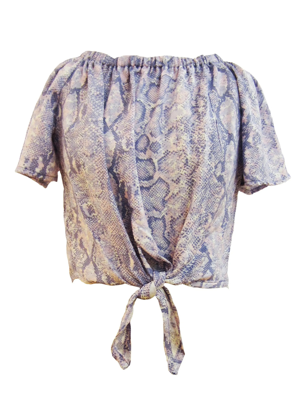Wild In Pink N Lilac Top Tie Front