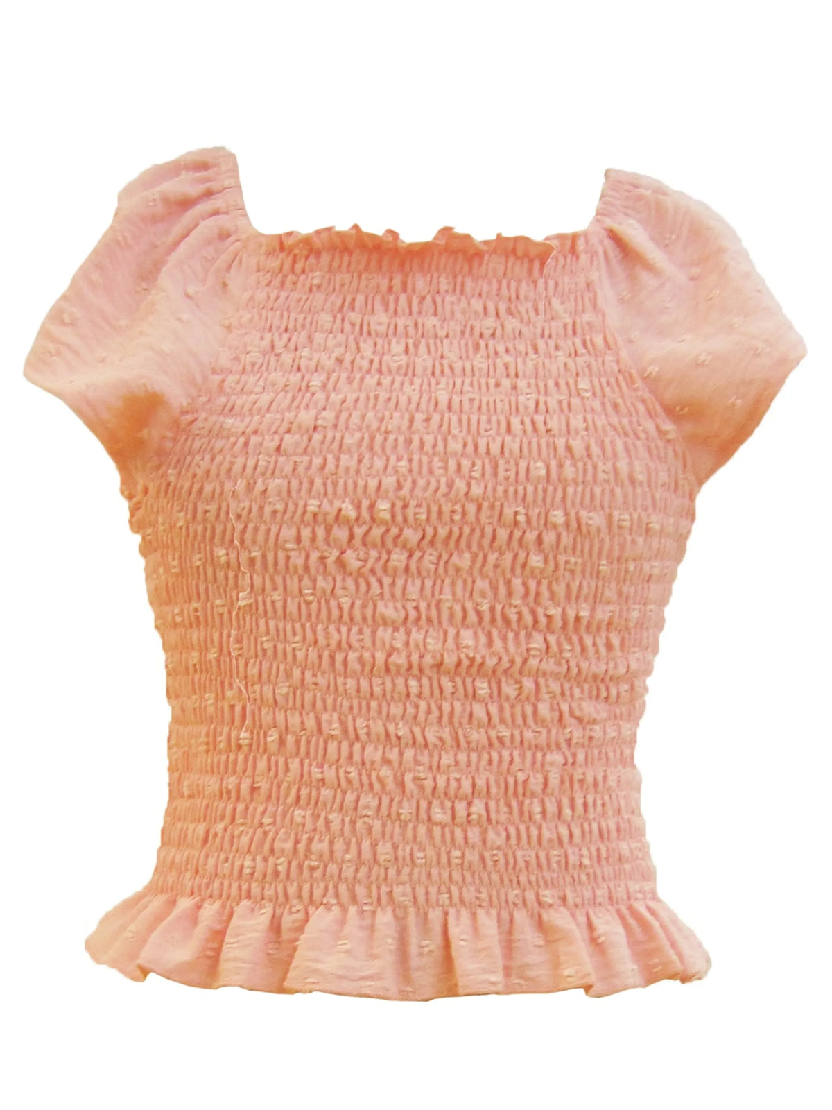Pink N Dots Smocked Top