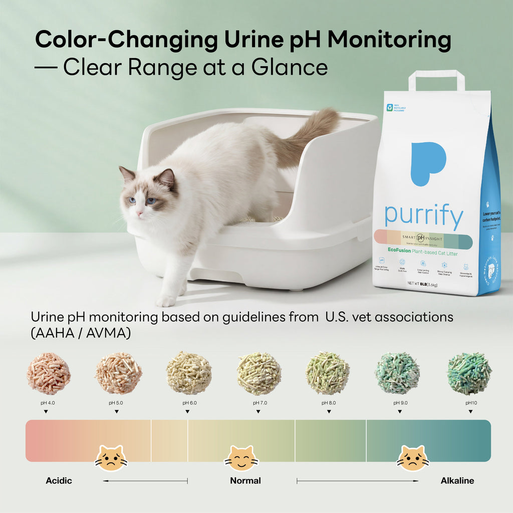 purrify® Smart pH Insight Plant-Based Clumping Cat Litter - 3 Pack (13.6kg /30 lb)