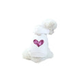 Sequin Heart Lightweight Hoodie- Dog Hoodie