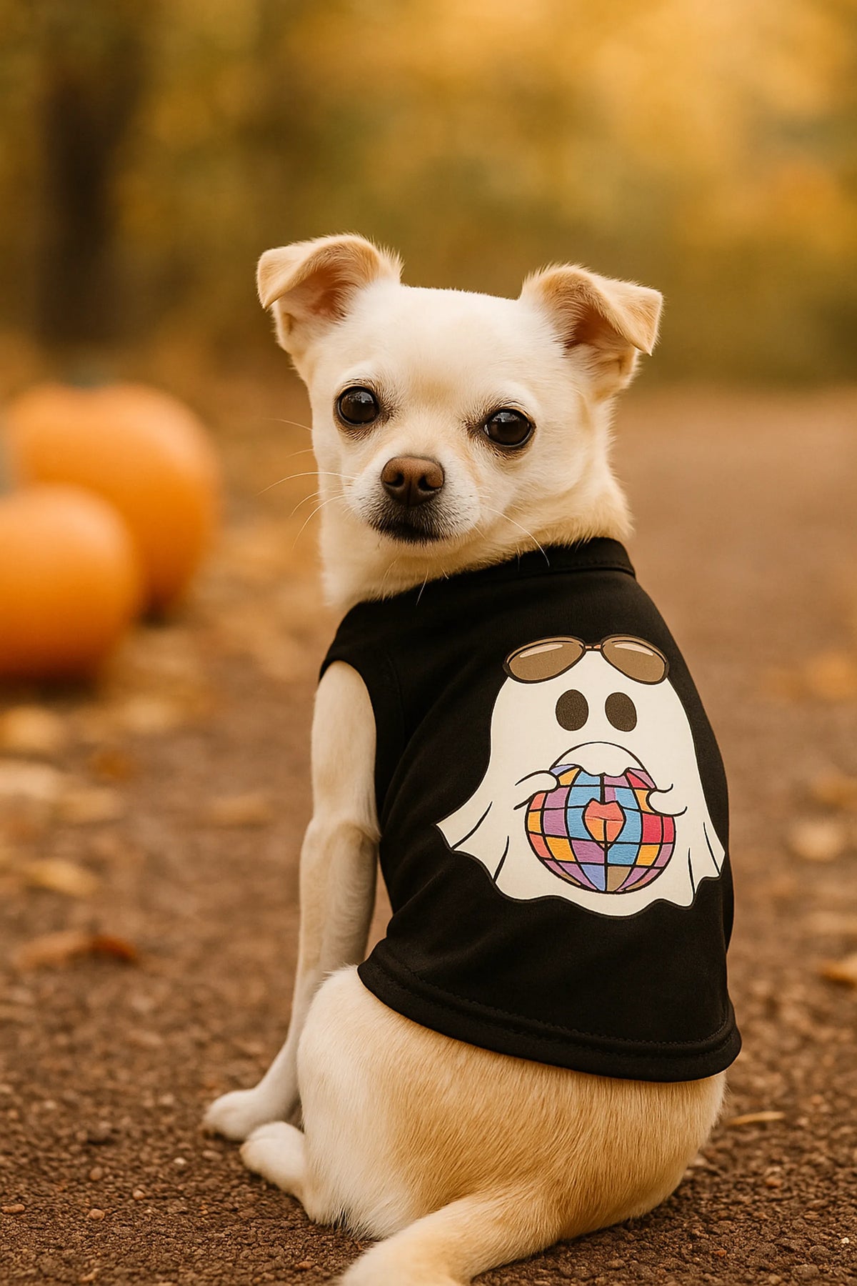 Ghost of the Disco Dog Tee