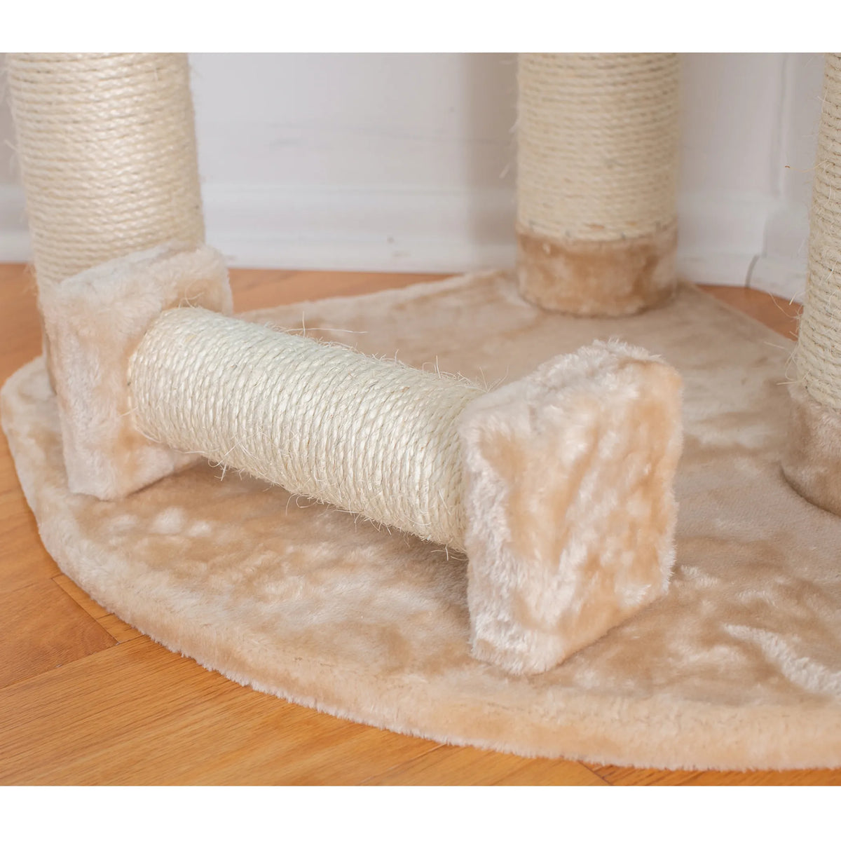 74 " H Real Wood Cat Tree With Cured Sisal Posts A7463