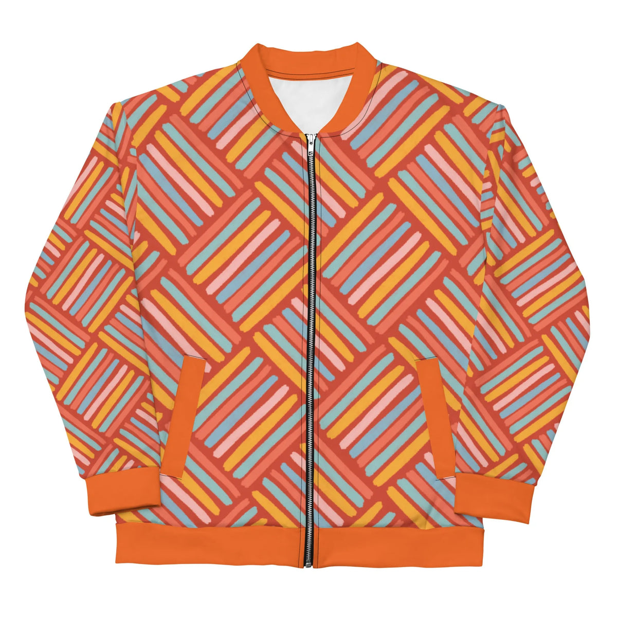 Unisex Bomber Jacket - Orange, XL, 1