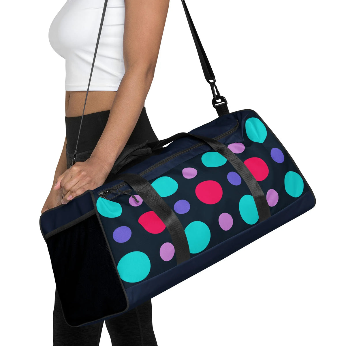 Circle Pattern Duffle Bag - DEFAULT TITLE, 1