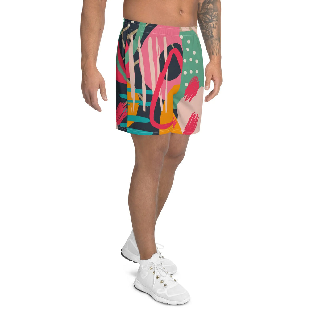 Paint Brush Colours Men's Athletic Shorts