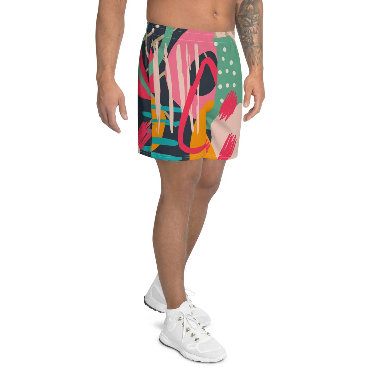 Paint Brush Colours Men's Athletic Shorts