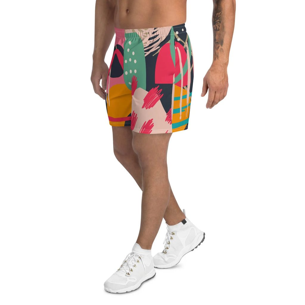 Paint Brush Colours Men's Athletic Shorts