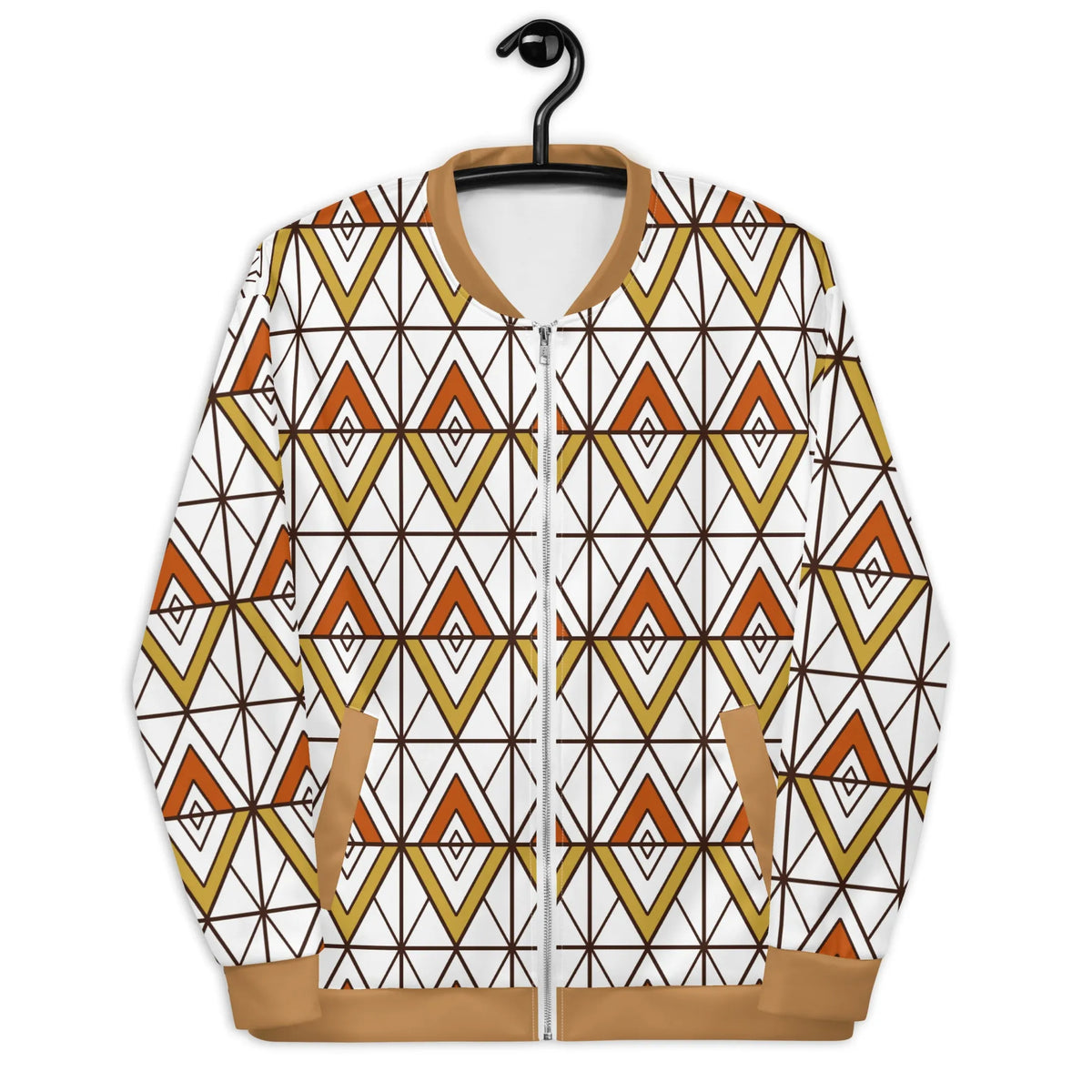 Unisex Bomber Jacket - Triangle print, 3XL, 1