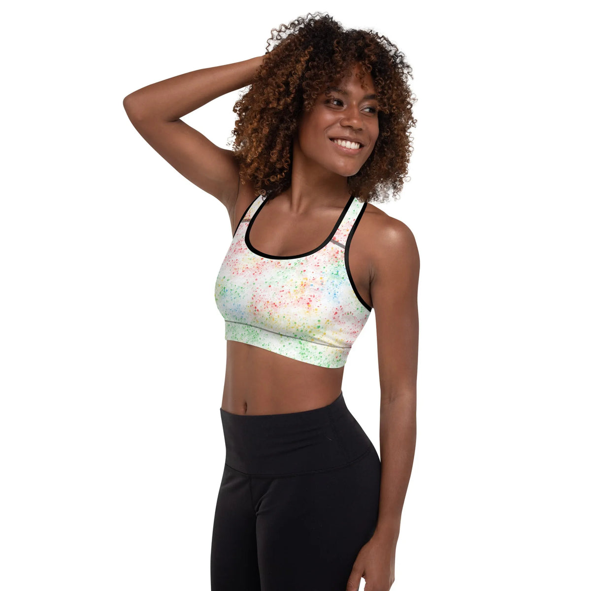 Tie Dye Splash Activewear Sports Bra