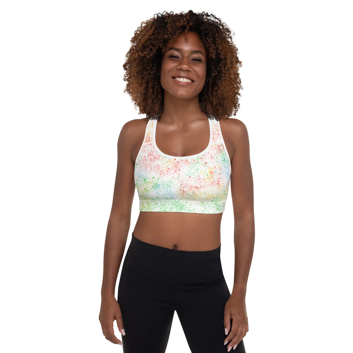 Tie Dye Splash Activewear Sports Bra