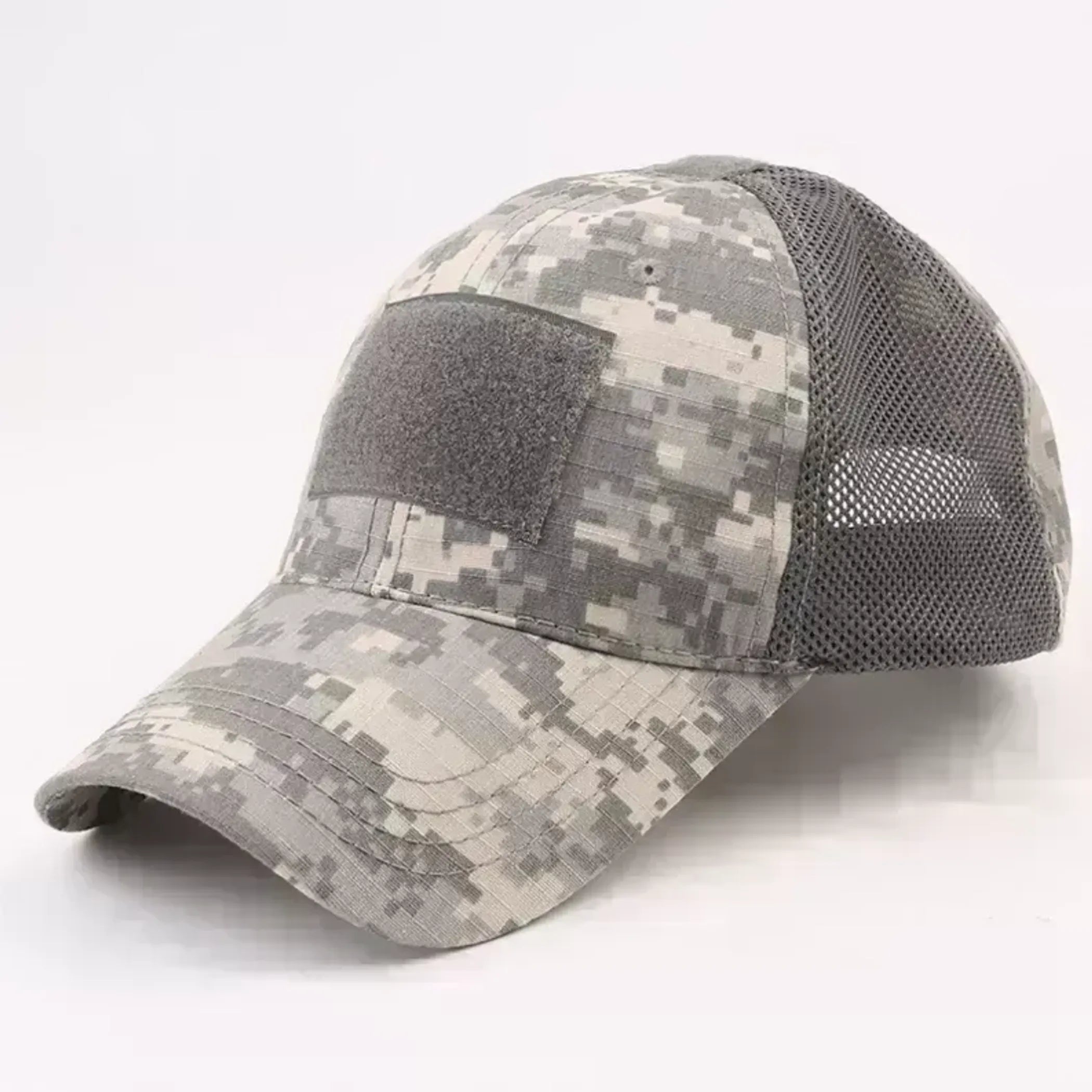 Military-Style Tactical Patch Hat with Adjustable Strap