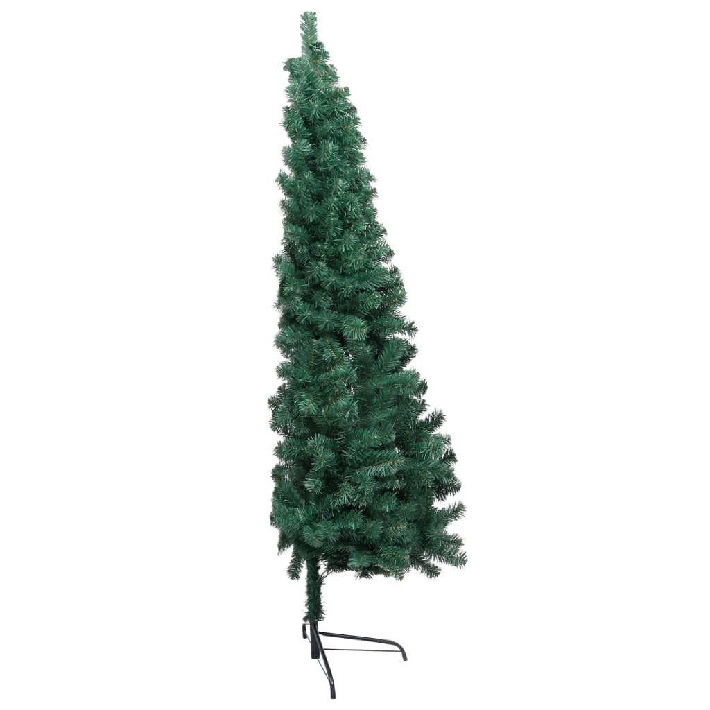 Artificial Half Pre-lit Christmas Tree with Ball Set Green 70.9