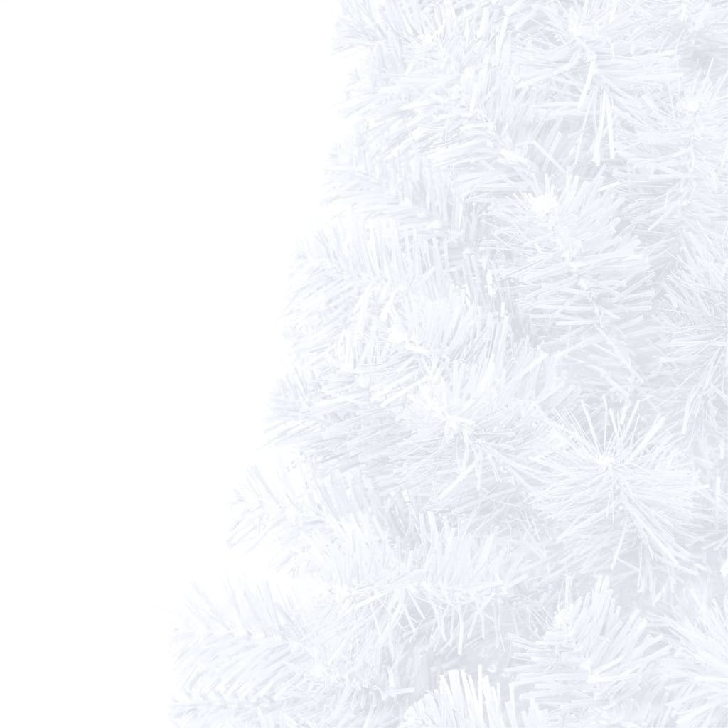 Artificial Half Pre-lit Christmas Tree with Ball Set White 59.1