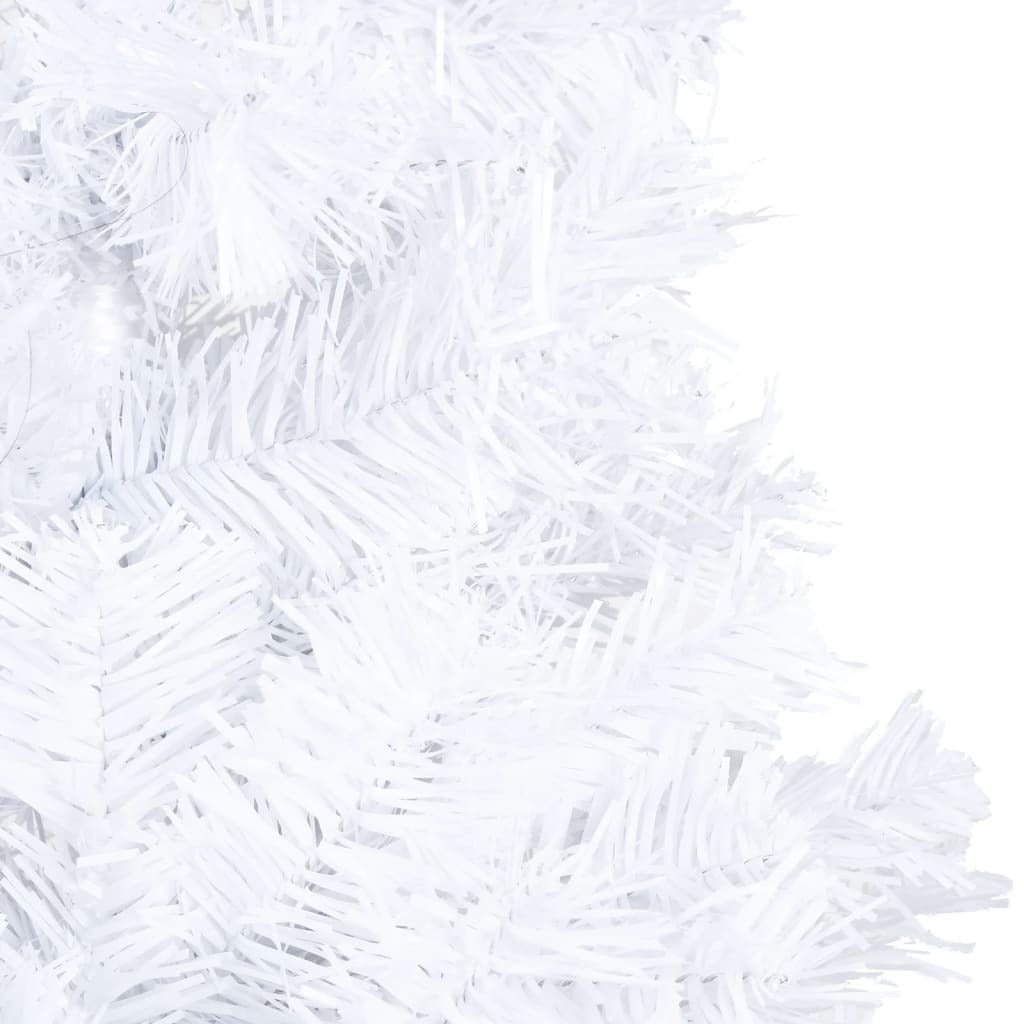 Artificial Pre-lit Christmas Tree with Ball Set White 47.2" PVC