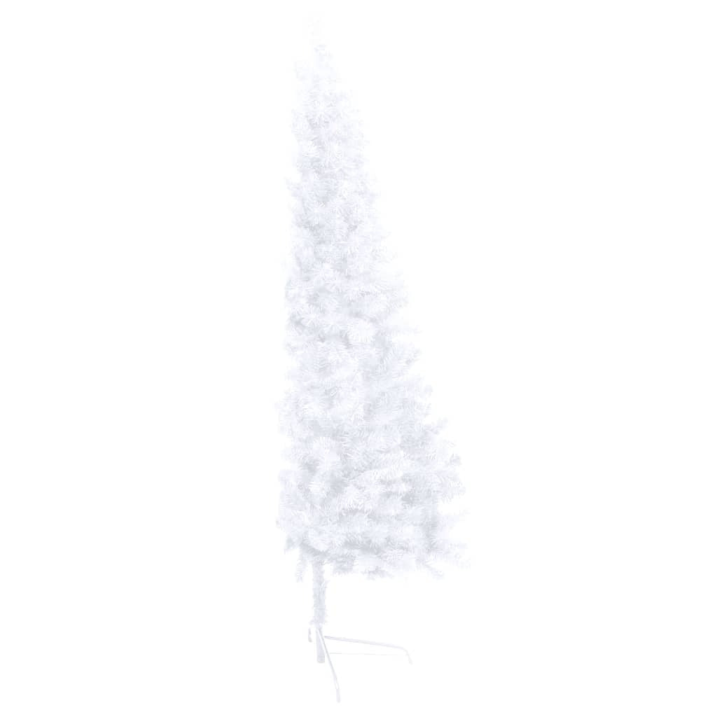 Artificial Half Pre-lit Christmas Tree with Ball Set White 59.1