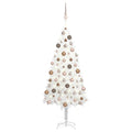 Artificial Pre-lit Christmas Tree with Ball Set White 47.2