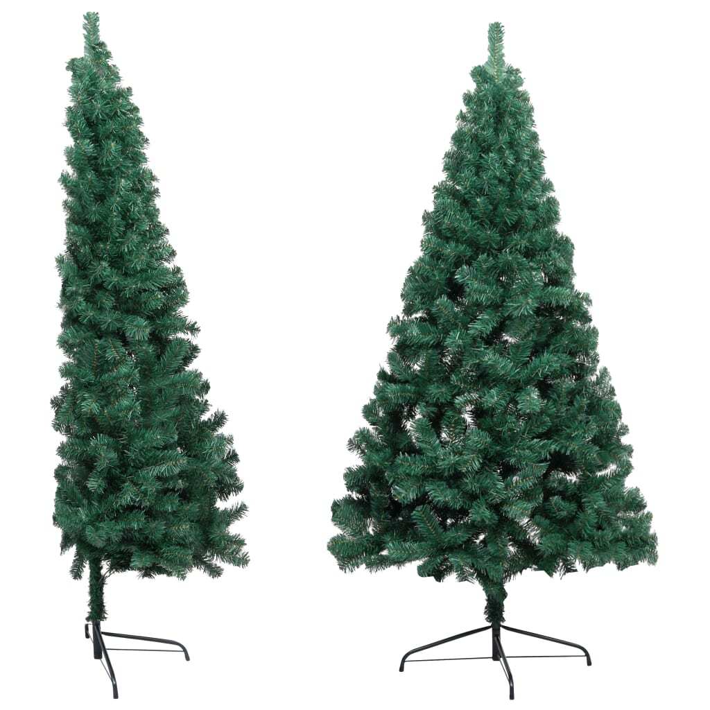 Artificial Half Pre-lit Christmas Tree with Ball Set Green 70.9